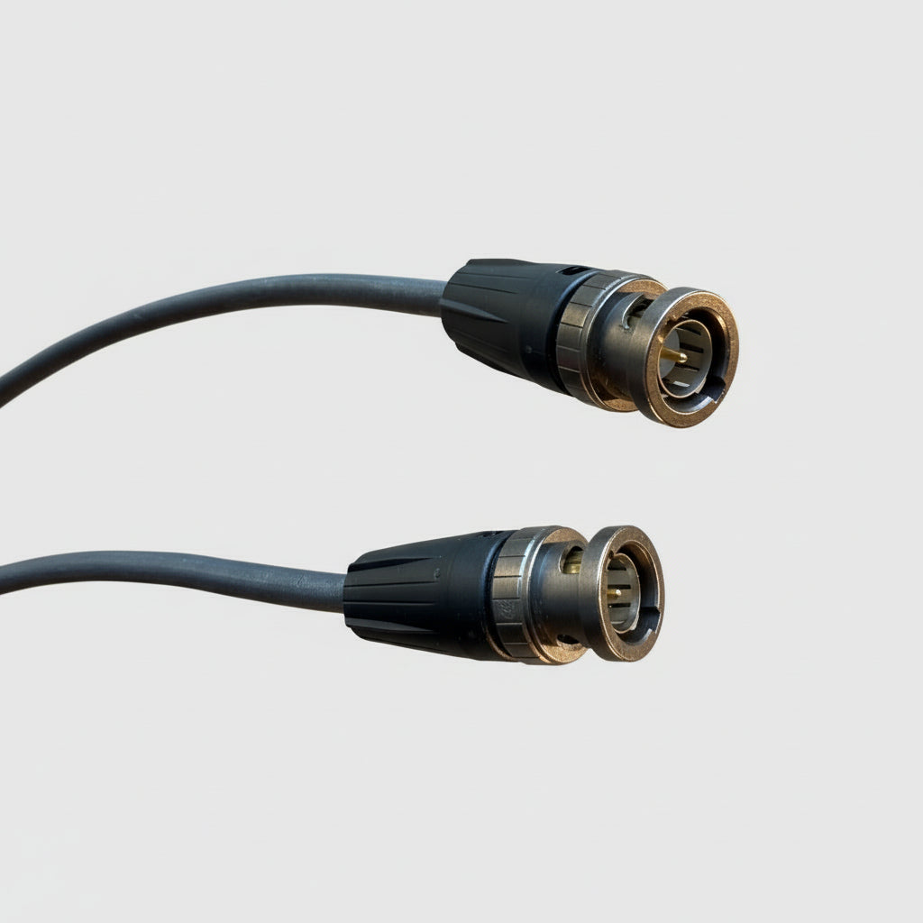 UHD-BNC Patchkabel Belden 4855ELW BNC-BNC Zwart